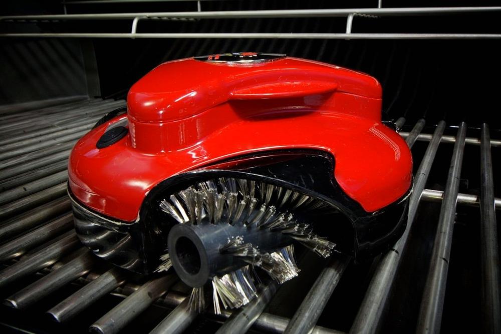 Red Grillbot on Grill