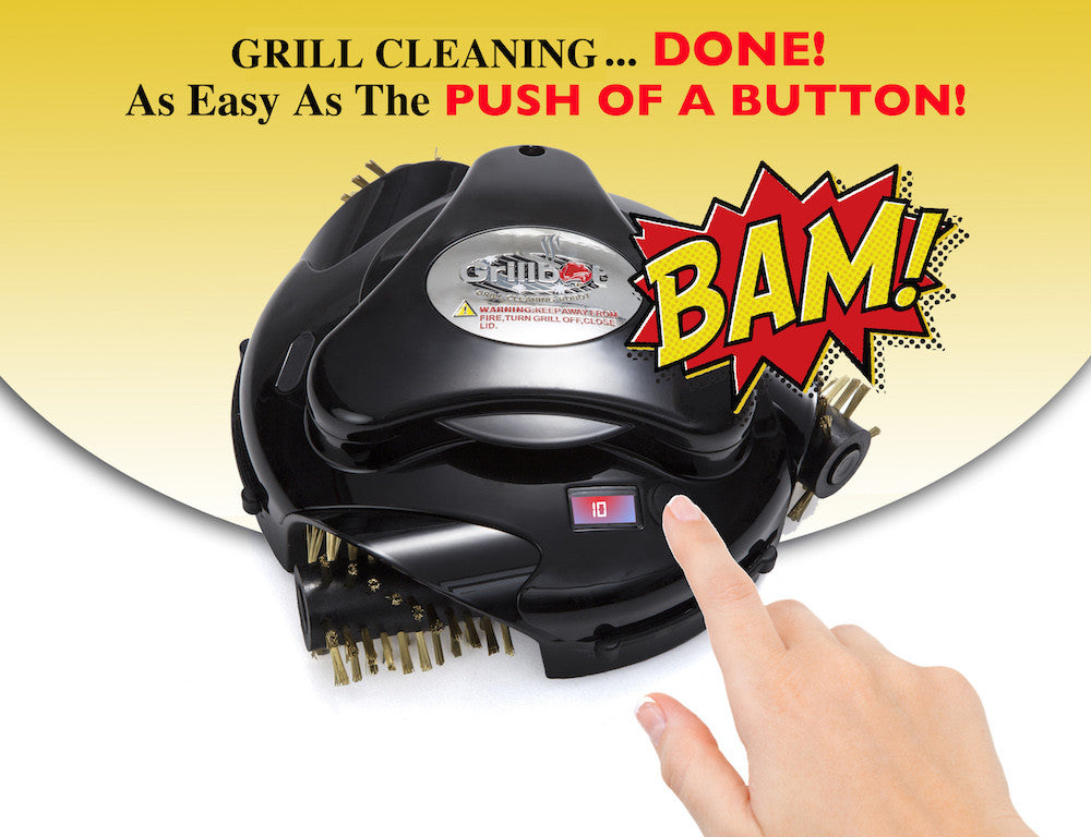 Grillbot automatic grill cleaning robot test review. 