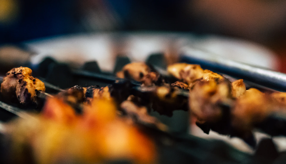 Picture of Kabob Being Grilled
