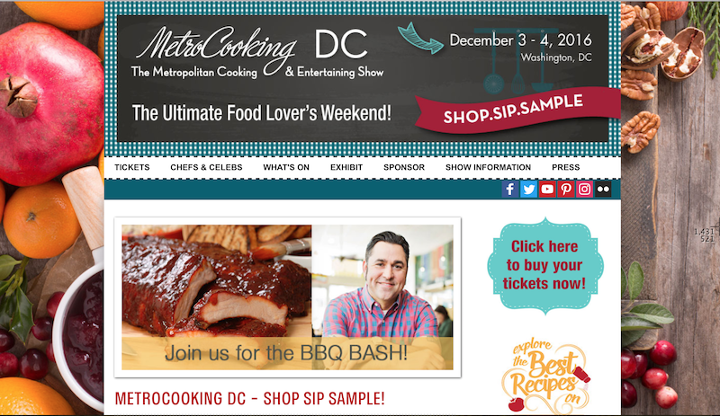 MetroCooking DC 2016 Event Poster