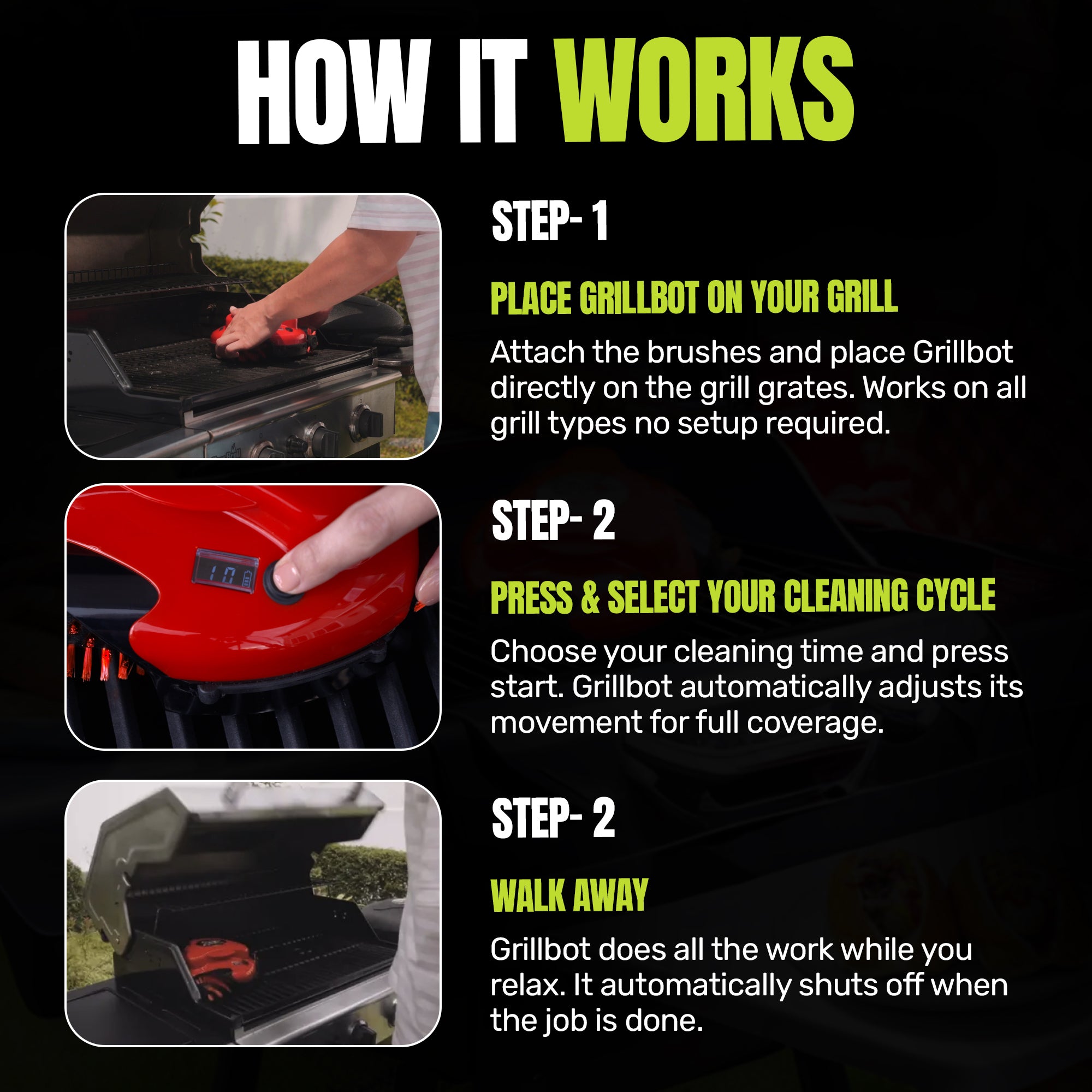 Grillbot Automatic Robot Grill Cleaner