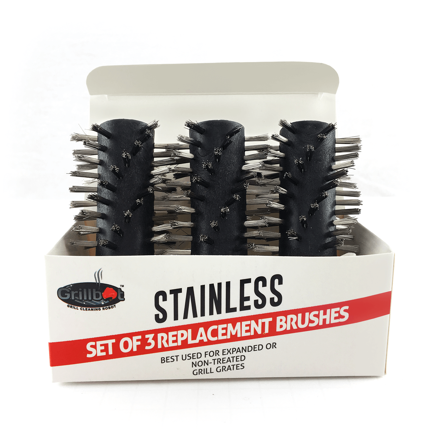 Grillbot Stainless Steel Grill Brushes
