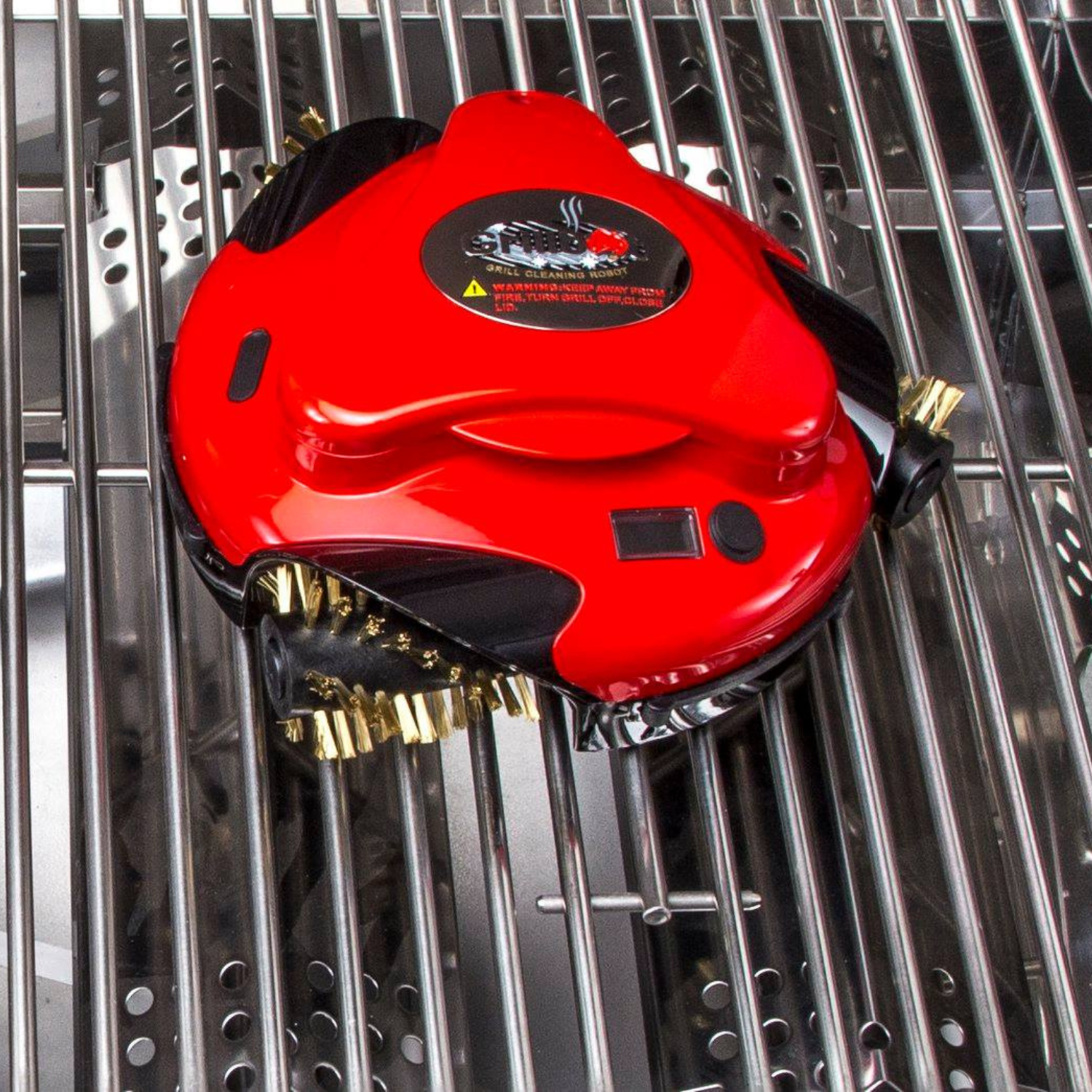 Grillbot Red Automatic Grill Cleaning Robot Grilling Gifts for Men