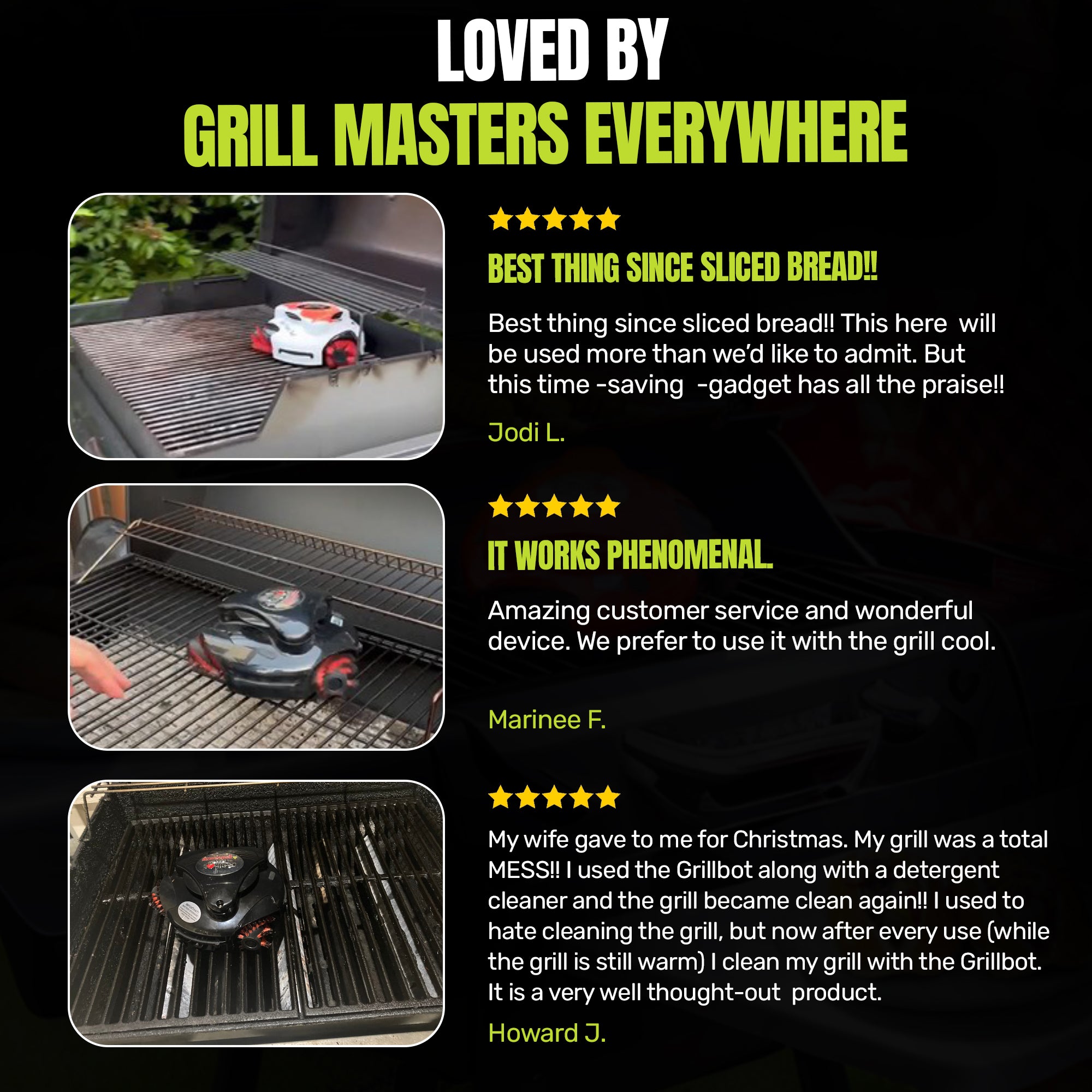 Grillbot Automatic Robot Grill Cleaner