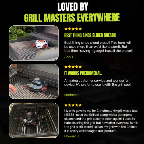 Grillbot Automatic Grill Cleaner | Hands-Free BBQ Cleaning