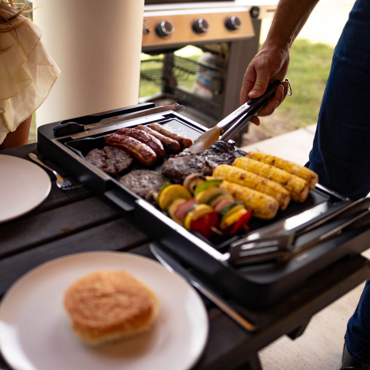 FlipTray Grill Tray – BBQ Prep & Serving Tray