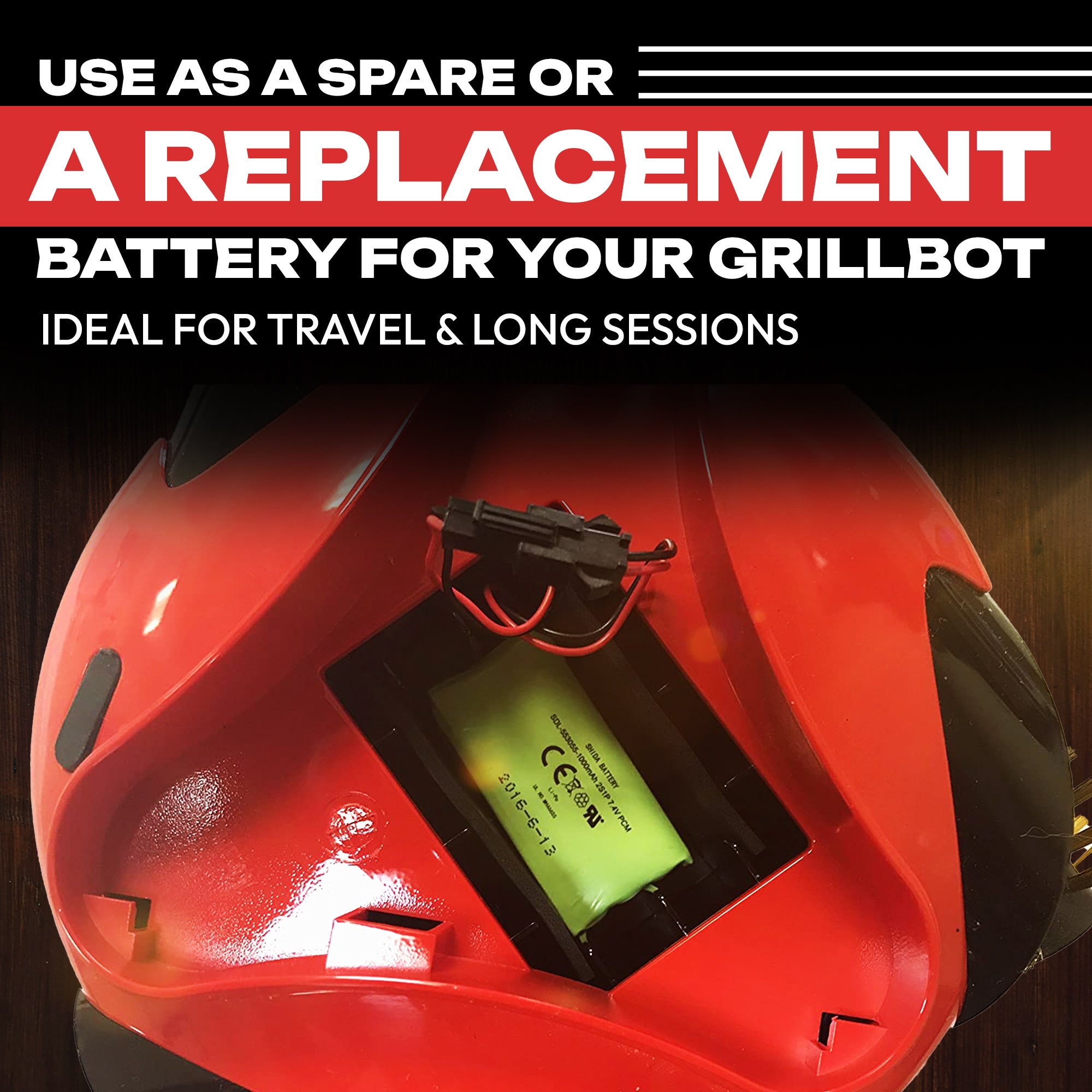 New Grillbot Lithium Rechargeable Battery 3.0