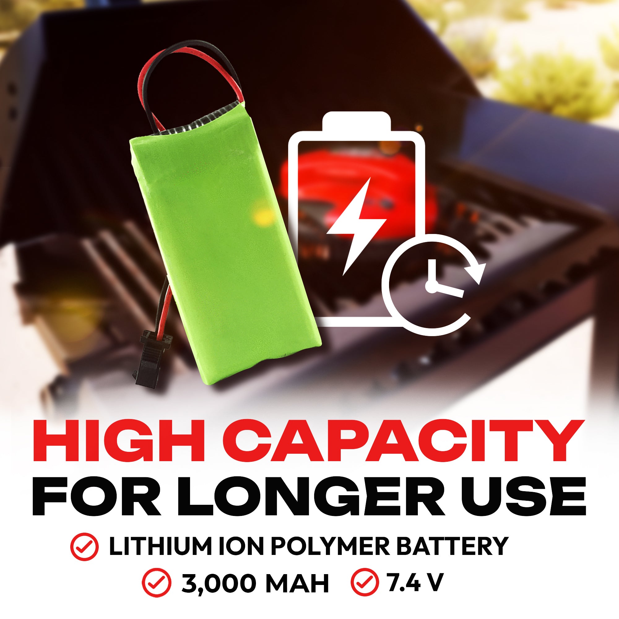 New Grillbot Lithium Rechargeable Battery 3.0