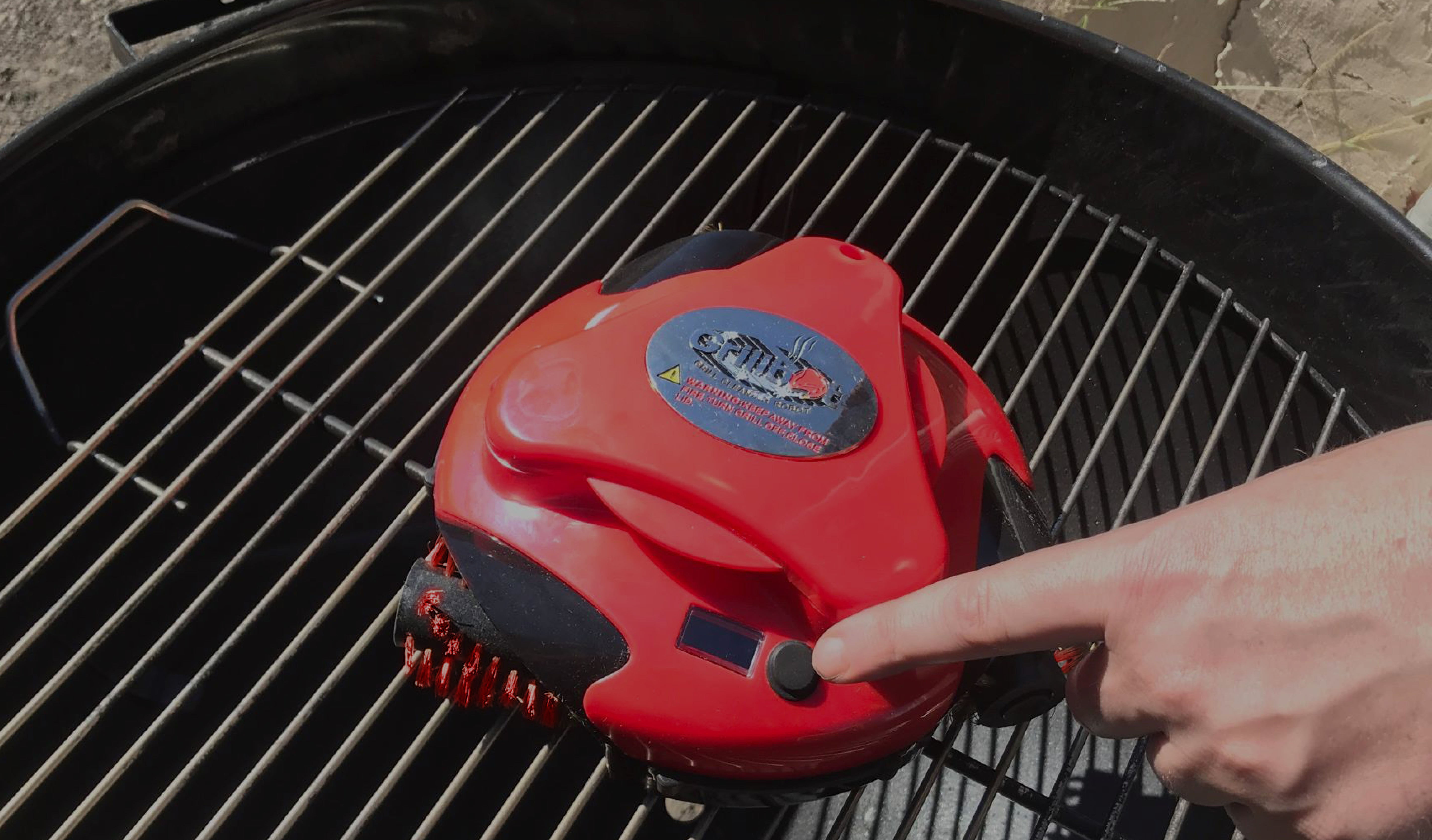 Grillbot Grill Cleaning Robot with BBQ Grill Cleaner and Grill  Brushes (Red) : Patio, Lawn & Garden