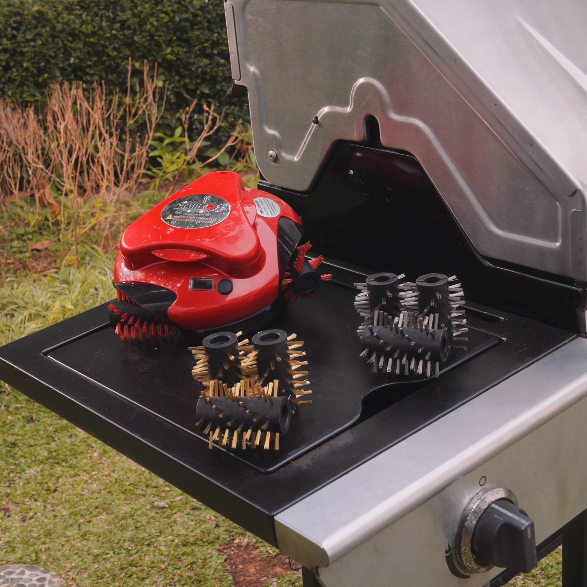 Grillbot Red: Automatic Grill Cleaning Robot