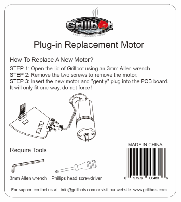 New Plug-in Replacement Motor