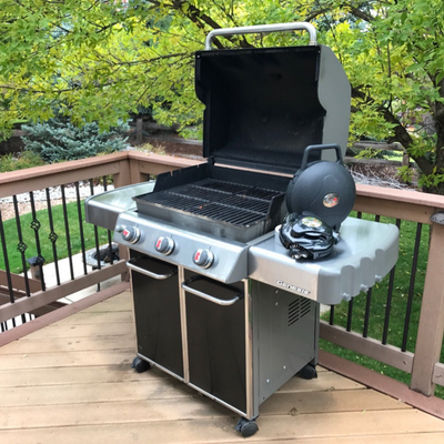 Black Grillbot BBQ Grill Bundle - Automatic Grill Cleaner